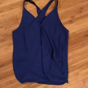 Royal blue razor back tank
